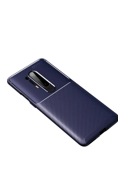 Coverzone One Plus 8 Pro Kılıf Karbon Delüx Tpu Silikon Lacivert ürün görseli 1
