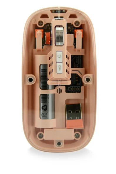Coverzone Şeffaf Kablosuz Mouse Usb Reciever Ile Bağlan Modern Tasarım M233 ürün görseli 1