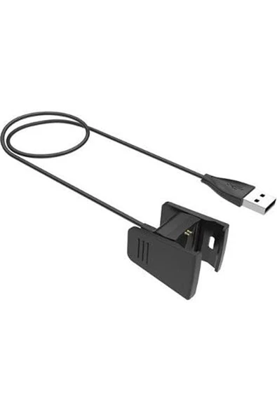 Coverzone Fitbit Charge 2 Ile Uyumlu Akıllı Saat Usb Şarj Kablosu Siyah ürün görseli 1