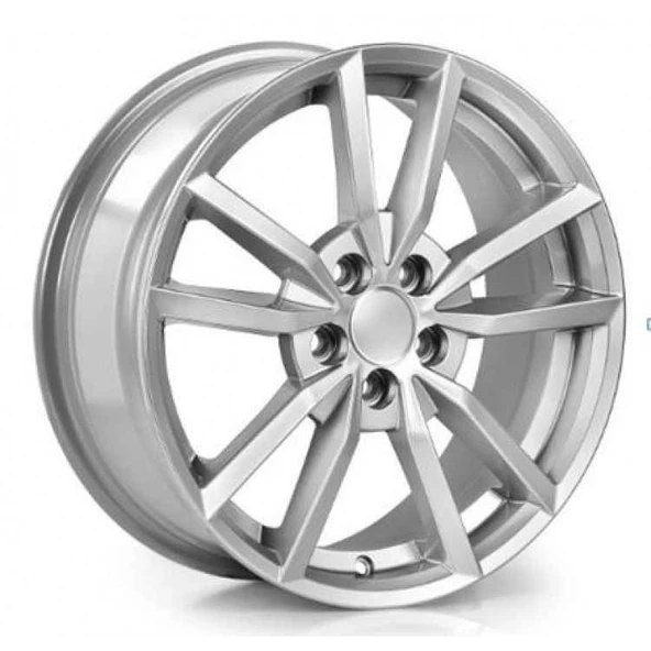 SONİC 7603/2 16 İnç 5x100 ET45 Silver Jant Volkswagen Audi Seat Skoda Uyumlu (4 ADET) ürün görseli 1