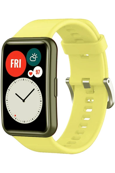 Coverzone Huawei Watch Fit 2 Ile Uyumlu Saat Kayışı Uyumlu Spor Saat Kontrast Renkli Lagniappe Silikon Kordon ürün görseli 1