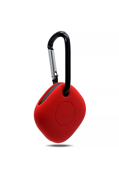 Coverzone Samsung Galaxy Smarttag Ile Uyumlu Kancalı Silikon Koruma Şık Ve Ergonomik Tasarım Kılıf Kırmızı ürün görseli 1