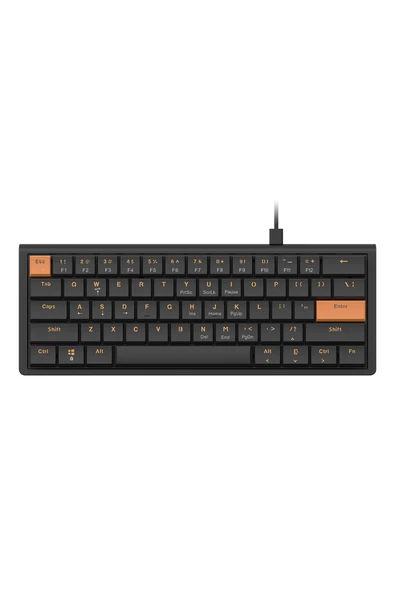 Coverzone AJAZZ NKL61 60% Mekanik Oyuncu Klavye 61 Tuş Kablolu Gaming Ofis Red Switch Anti Ghosting ürün görseli 1