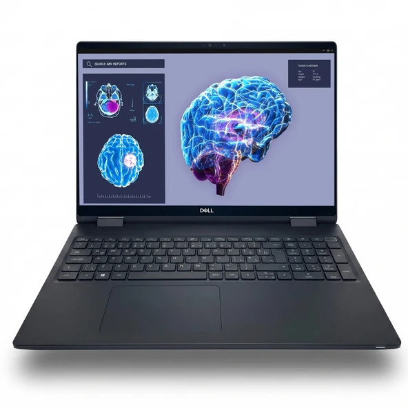 Dell Precision M7680A006 i9-13950HX 64GB 2TBSSD RTX5000 16" FullHD+ Touch W11P Taşınabilir İş İstasyonu ürün görseli 1