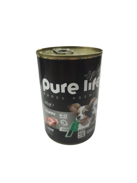 PureLife Kuzulu Yavru Köpek Konserve Mama 400 gr - 12 Adet ürün görseli 1