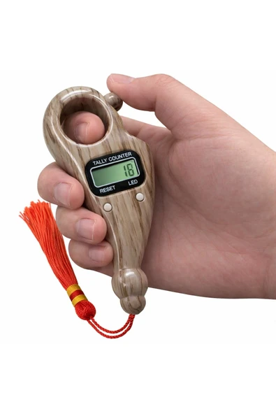 Coverzone Parmak Tipi Dijital Zikirmatik Elektronik Tesbih Sayacı LED LCD Reset Tuşlu | NT-808 ürün görseli 1