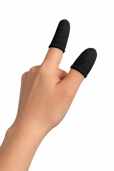 Coverzone Bir Çift Mobil Oyun Parmak Kılıfı Gamer Finger Sleeve PUBG FPS Kaydırmaz Terletmez | KP01 ürün görseli 1