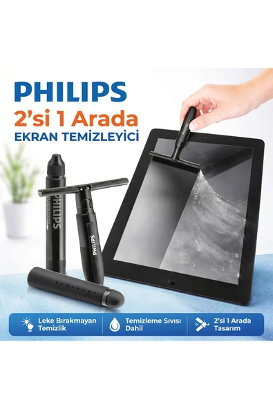 Philips Stylus Ekran Temizleyici Sprey Bezli Kalem Antistatik Dizüstü Bilg./Tablet/Akıllı Tel ürün görseli 1