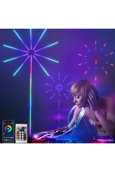 Coverzone Led Yanar Söner Aydınlatma Renkli Led Işık Doğum Günleri Yılbaşı Kutlama Salon Oturma Odası YH24L ürün görseli 1
