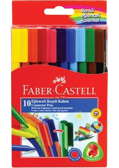 Faber-Castell Eğlenceli 10'lu Keçeli Kalem Seti ürün görseli 1