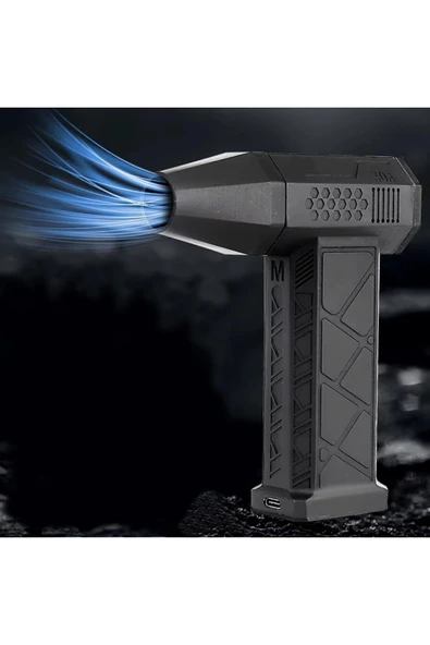 Coverzone 4000mAh 130000 RPM Mini Turbo Hava Üfleyici Araba içi Klavye, Mangal ve Serinleme Mini Fan FZM-01 ürün görseli 1