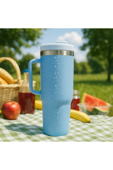 Coverzone Profesyonel 304 Paslanmaz Çelik Sıcak ve Soğuk Çay Kahve Termosu Paslanmaz Çelik 1.2L X55 ürün görseli 1