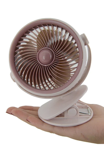 Coverzone Taşınabilir Mini USB Şarjlı Fan Kıskaçlı 3 Kademeli  Şarjlı Mini Vantilatör Soğutucu 14cm YS2285 ürün görseli 1