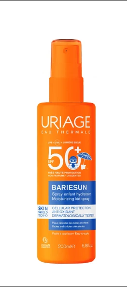 Uriage Bariesun SPF50+ Nemlendirici Güneş Koruyucu Çocuk Sprey SPF50+ 200 ml.  Yüz ve Vücut ürün görseli 1