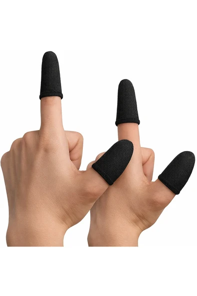 Coverzone İki Çift Mobil Oyun Parmak Kılıfı Gamer Finger Sleeve PUBG FPS Kaydırmaz Terletmez KP01 ürün görseli 1