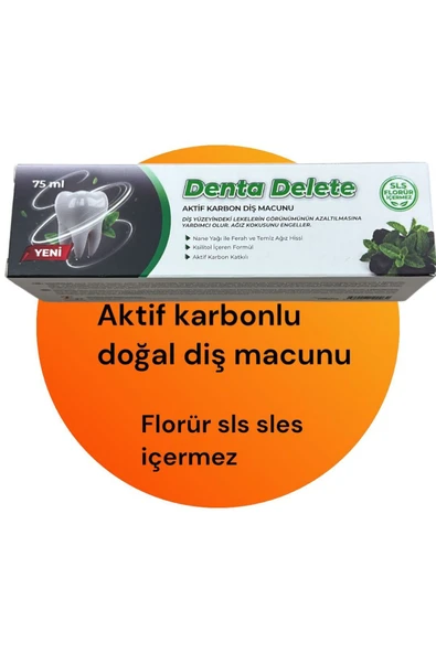 DENTA DELETE AKIF KARBON DIS MACUNU 75 ML ürün görseli 1