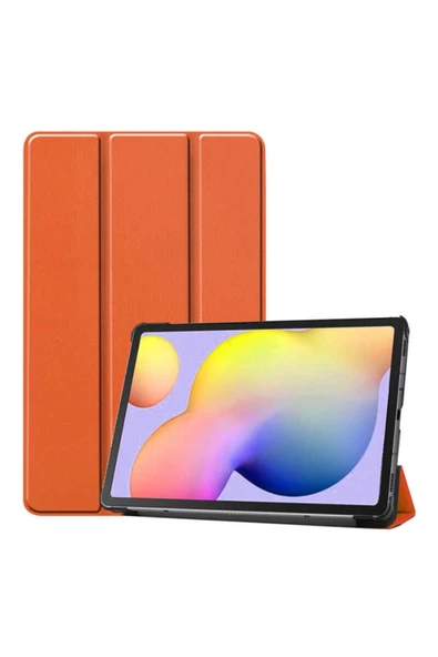 Coverzone Galaxy Tab S6 Lite P610 Kılıf Smart Cover Turuncu ürün görseli 1