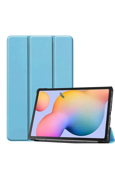 Coverzone Ipad 10.2 (8.nesil) Ile Uyumlu Kılıf Stand Olabilen Katlanabilir Smart Cover Mavi ürün görseli 1