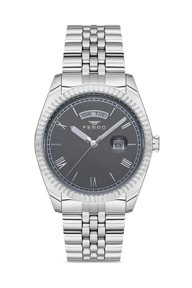 Ferro F11130A-A4 Quartz Çelik Gri 41 mm Erkek Kol Saati ürün görseli 1
