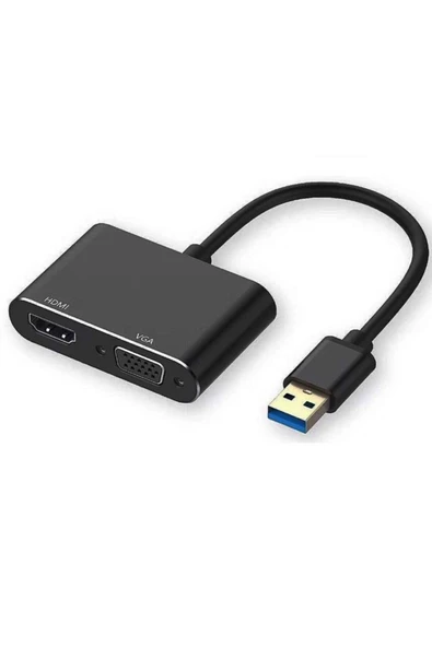 Coverzone Usb 3.0/ 2.0-hdmı- Vga-hdtv Adaptör Kablosu Harici Dönüştürücü ürün görseli 1