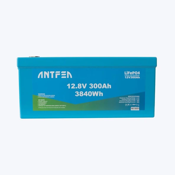 Antfea 12.8V 300Ah ABS Lityum Akü Akıllı Ekran Bluetooth LiFePo4 ürün görseli 1