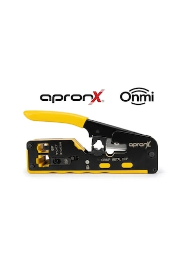 Apronx Apx-cr45 Rj45 Rj11 Yeni Nesil Pense Seti Cat5/cat6/cat7 Yedek Bıçaklı ürün görseli 1