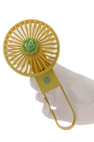 Coverzone Şarjlı Taşınabilir Mini USB Fan Led Işıklı Masa Üstü 3 Kademeli Mini Vantilatör Soğutucu 11cm YS2269 ürün görseli 1