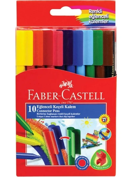 Faber-Castell Eğlenceli 10'lu Keçeli Kalem Seti ürün görseli 1