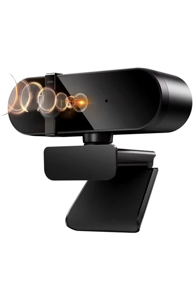 Coverzone WebCam 4K Konferans Kamera Gizlilik Bandı Dahili Mikrofon Görüntülü Sohbet PC Uyumlu | 813 ürün görseli 1