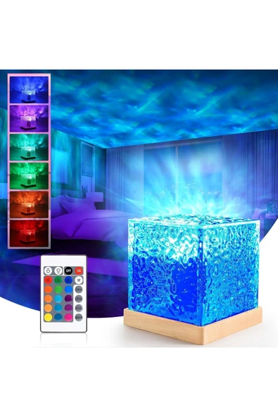 Coverzone Uzaktan Kumandalı RGB Ortam Işığı USB Kablolu Dinamik Renk Değişimi Modern LED Lamba | UC70 ürün görseli 1