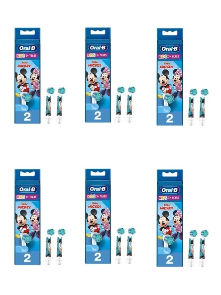 Oral-B Kids Extra Yumuşak Mickey Yedek Başlık 2'li  6 Adet ürün görseli 1