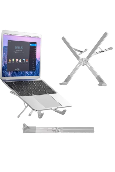 Coverzone Hoco Notebook Stand Kaliteli Alüminyum Alaşım Dizüstü Bilgisayar Stand Katlanabilir Taşınabilir PH51 ürün görseli 1