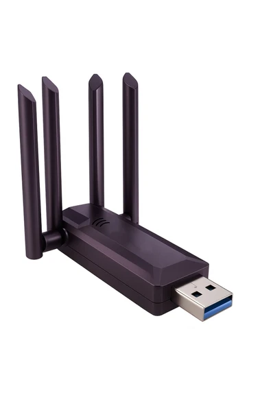 Coverzone USB 3.0 Çift Bant WiFi Adaptörü 1200 Mbps 4 Antenli 2.4G 5G Kablosuz Ağ Kartı | TD-B701 ürün görseli 1
