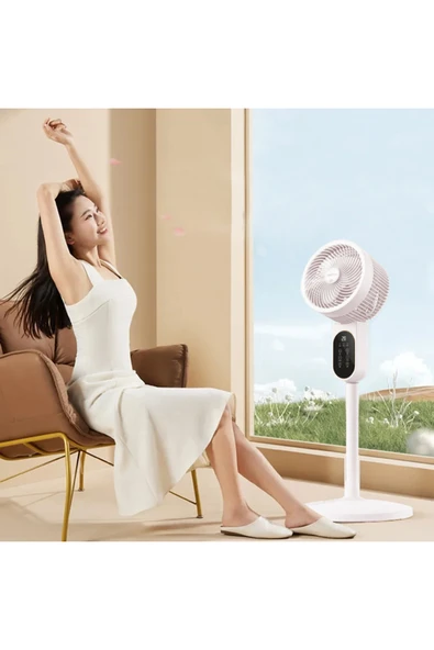 Coverzone 90cm Fan Led Ekranlı Kumandalı Vantilatör Ayarlanabilir 3 Farklı Boy Cvr-vn101 ürün görseli 1