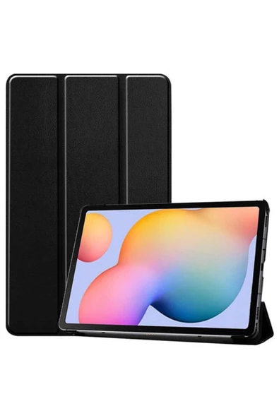 Coverzone Galaxy Tab S6 Lite P610 Kılıf Smart Cover Siyah ürün görseli 1