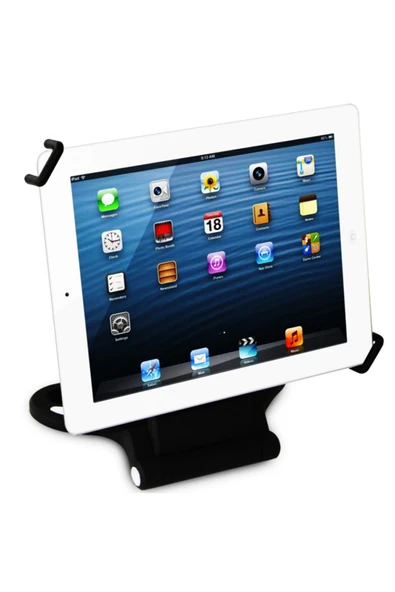 Coverzone Stand Rotating Tablet Tutucu 360 Dönerbaşlıklı 10inch Masaüstü Tablet Standı Siyah ürün görseli 1