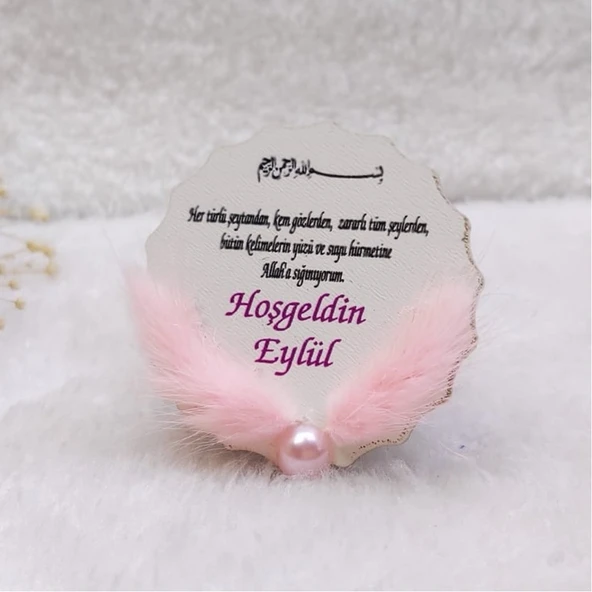 Kuru Çiçekli Ahşap Buzdolabı Kız Bebek Magnet(30 Adet) ürün görseli 1