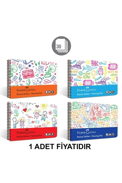 Faber Castell Pp Kapak Resim Defteri 120gr. 35x50cm 30 Yp. ürün görseli 1