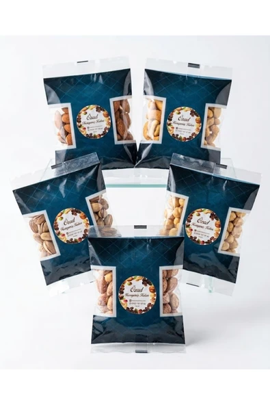 ÖZAD KURUYEMİŞ 5x60gr Cep Kuruyemiş Seti (Antep Fıstığı, Fındık, Badem, Kaju, Tuzlu Fıstık) ürün görseli 1