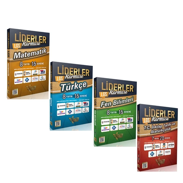 Liderler Karması 8. Sınıf LGS Deneme Seti 4 Kitap ürün görseli 1