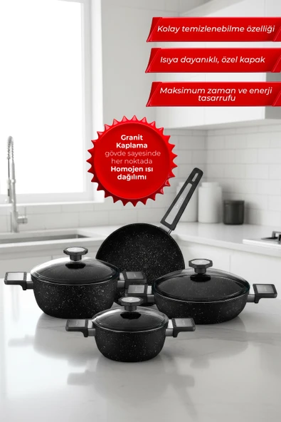 ARYILDIZ VORTEX GALAXY TENCERE SET 7 PARÇA ürün görseli 1