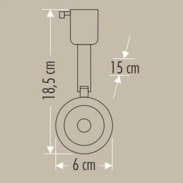 Cata CT-5338 25w Hermes Ray Spot Armatür 6000K Beyaz Işık ürün görseli 1