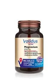 Validus Magnezyum Complex Bisglycinate Sitrat Malat 200 mg 60 Tablet ürün görseli 1