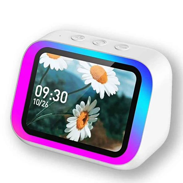 Monozone Çok Fonksiyonlu Akıllı Alarm Saati Bluetooth Hoparlör Hava Durumu Gece Lambası Müzik Çalar ürün görseli 1