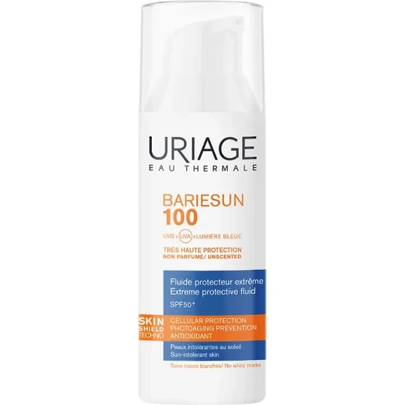 Uriage Bariesun 100 Fluid Çok Yüksek UVB-UVA- Mavi Işık Koruması SPF50+  50 ml. ürün görseli 1