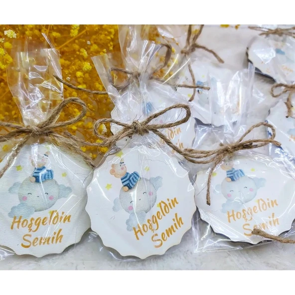 Ahşap Buzdolabı Bebek Magnet(30 Adet) - Resim 4