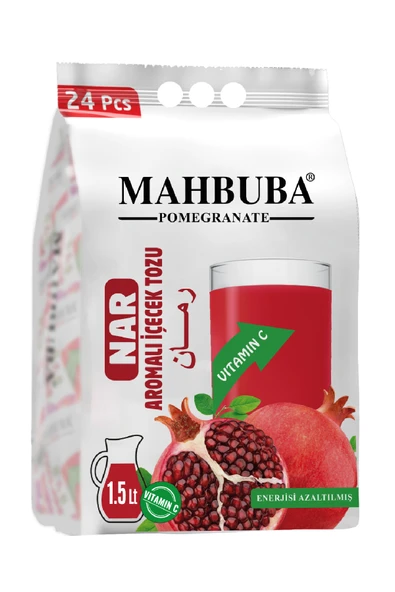 Mahbuba Nar Aromalı Soğuk Toz Içecek 24x11.2gr ürün görseli 1