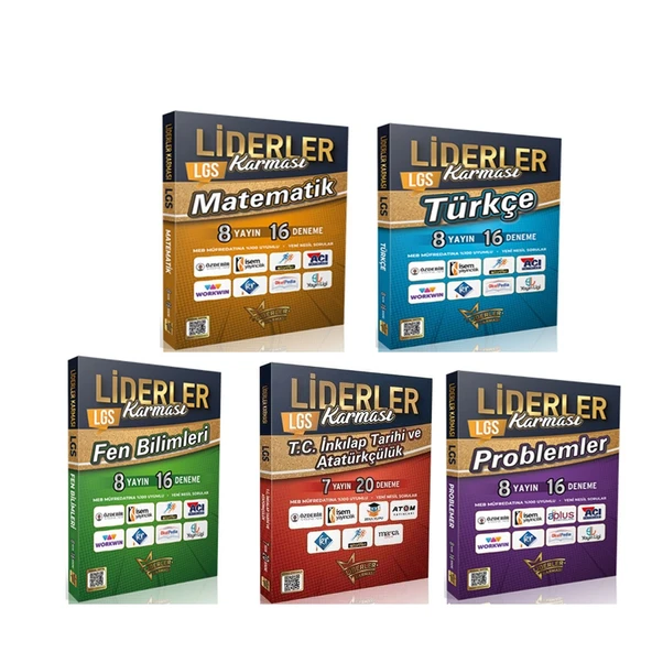 Liderler Karması 8. Sınıf LGS Deneme Seti 5 Kitap ürün görseli 1