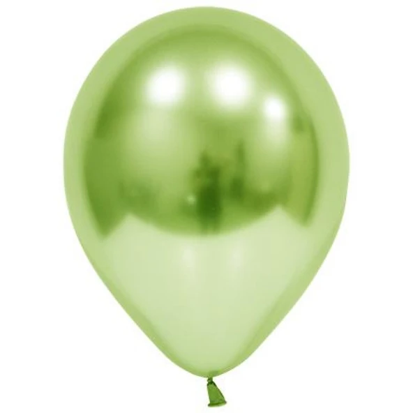 Balon Krom Parlak 12 inç Açık Yeşil 50'li ürün görseli 1