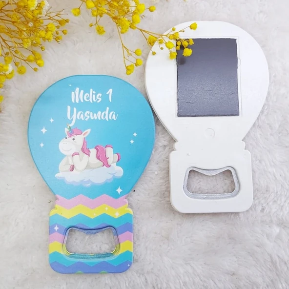 Kız Unicorn Bebek Magnet Balon Açacak Hdbl7(30 Adet) ürün görseli 1